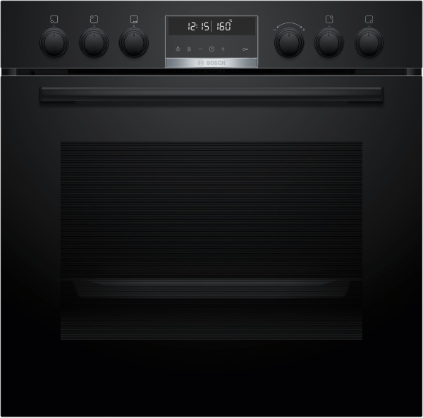 Bosch HEG578BB3 - Serie 6 Einbauherd mit 5 Jahre Garantie, Schwarz, Pyrolyse, Air Fry Funktion, 60 x 60 cm